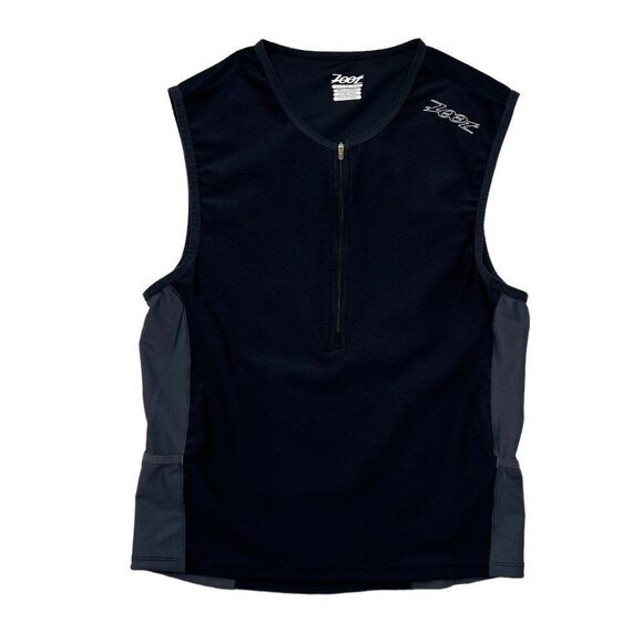 Zoot Men's Black Core Performance Tri Triathlon Racing Tank Top - Picture 1 of 9